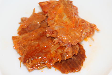 Spicy salmon steak